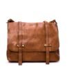 Grand sac cartable " Paolo Bags " effet vintage - Marron