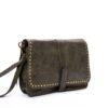 Sac bandoulière " Paolo Bags " effet vintage rectangulaire - Vert Kaki - Thumbnail Image 2