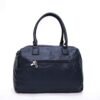 Sac cabas " Sara Moda "  avec poche avant / arrière - Bleu foncé - Thumbnail Image 3