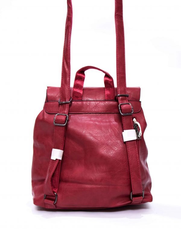 Grand sac bandoulière / Sac à dos " Fashion Bags " - Rouge – Image 3