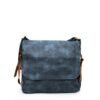 Sac bandoulière " Paolo Bags " format carré avec deux poches sur les cotés - Bleu