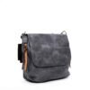 Sac bandoulière " Paolo Bags " format carré avec deux poches sur les cotés - Gris