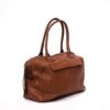 Sac cabas bowling " Sara Moda " avec poche avant / arrière - Marron