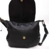 Sac bandoulière ” Paolo Bags ” effet arrondi – Noir - Thumbnail Image 7