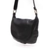 Sac bandoulière ” Paolo Bags ” effet arrondi – Noir - Thumbnail Image 1