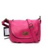 Sac bandoulière ” Paolo Bags ” effet arrondi  – Rose - Thumbnail Image 1