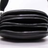 Petit sac bandoulière " Paolo Bags " arrondi à triple compartiments - Noir - Thumbnail Image 9