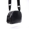 Petit sac bandoulière " Paolo Bags " arrondi à triple compartiments - Noir - Thumbnail Image 6