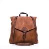 Sac bandoulière qui se transforme en sac à dos - Marron