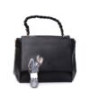 Grand sac à main " Erick style " effet carré - Noir - Thumbnail Image 9