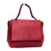 Grand sac à main " Erick style " effet carré - Rouge