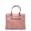 Sac à main " Coo & Coo Fashion " effet Hermes avec pochette décorative à l'avant - Rose pastel - Thumbnail Image 4