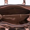 Sac à main " Coo & Coo Fashion " effet Hermes avec pochette décorative à l'avant - Rose pastel - Thumbnail Image 5