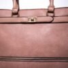 Sac à main " Coo & Coo Fashion " effet Hermes avec pochette décorative à l'avant - Rose pastel - Thumbnail Image 7