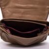 Grand sac bandoulière " Sara Moda " avec poche à l'avant - Taupe - Thumbnail Image 5