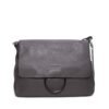 Grand sac bandoulière " Sara Moda " rectangulaire - Gris