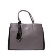 Sac à main " Gallantry Paris " CHIC AMNINI  - Gris avec finitions en noir - Thumbnail Image 1