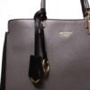 Sac à main " Gallantry Paris " CHIC AMNINI  - Gris avec finitions en noir - Thumbnail Image 2