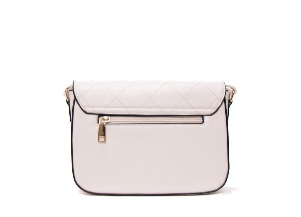 Sac bandoulière " Erick Style " arrondi avec décoration doré - Crème – Image 4
