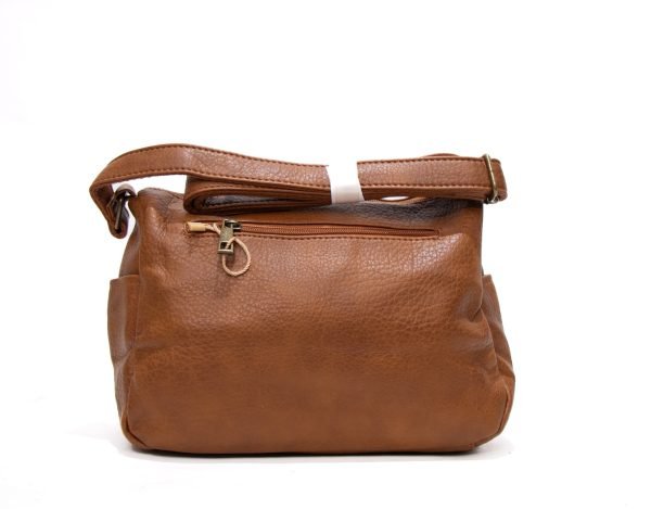Sac bandoulière " Sara Bag " à 4 compartiments - Marron – Image 4