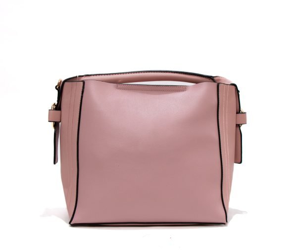 Sac à main + Sac bandoulière 2 en 1 " Herbosa " - Rose clair – Image 9