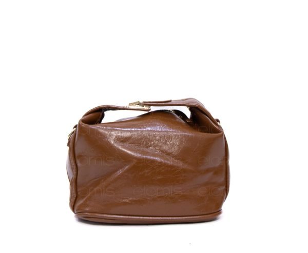 Mini sac bandoulière arrondi  - Marron – Image 10