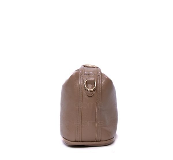 Mini sac bandoulière arrondi  - Taupe – Image 9