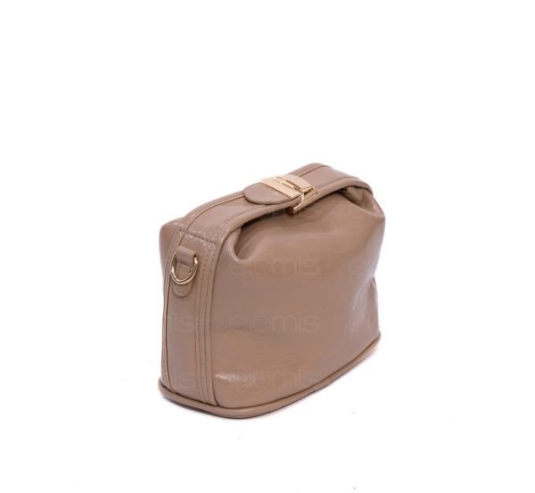 Mini sac bandoulière arrondi  - Taupe