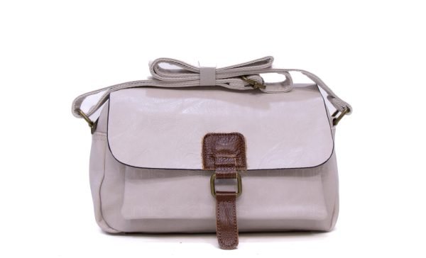 Sac bandoulière " Paolo Bags " rectangulaire - Beige – Image 3