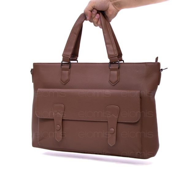 Grand sac cartable " Aurora Bolsos " - Marron – Image 9