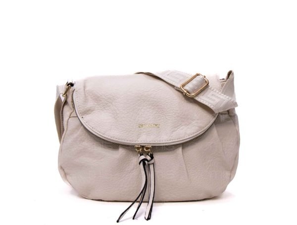 Sac bandoulière effet arrondi " Oudannu " - Beige clair – Image 7