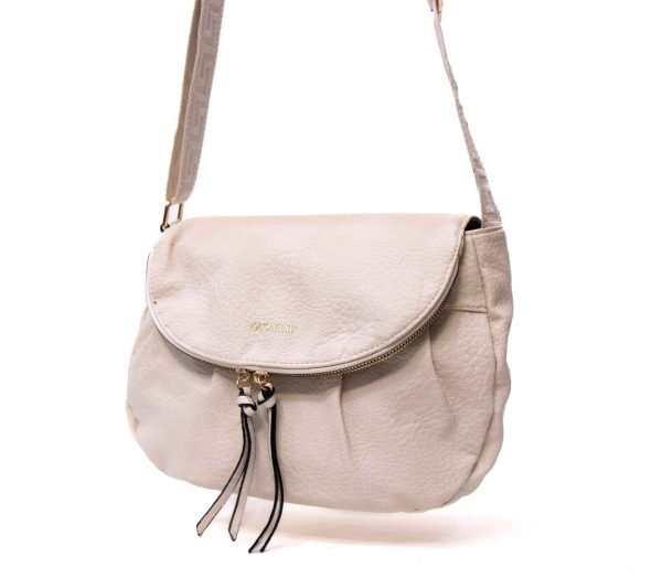 Sac bandoulière effet arrondi " Oudannu " - Beige clair – Image 2