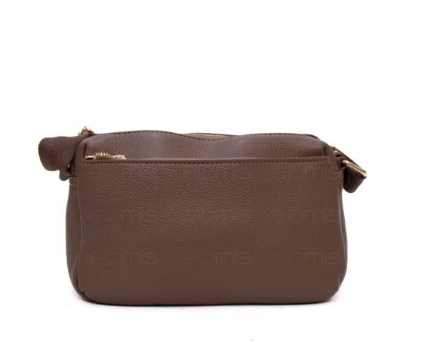 Petit sac bandoulière " Aurora " à 4 compartiments - Taupe – Image 7