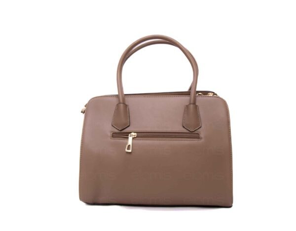 Sac à main + Portefeuille  " CHRISBELLA " à triple compartiment interne - Taupe – Image 11