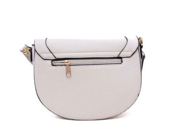 Sac bandoulière " OUDANNU " effet arrondi - Beige clair – Image 7