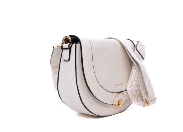 Sac bandoulière " OUDANNU " effet arrondi - Beige clair – Image 4