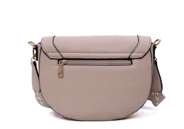 Sac bandoulière " OUDANNU " effet arrondi - Taupe – Image 8