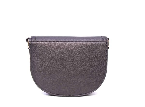 Petit sac bandoulière " OUDANNU " effet arrondi avec boucle décorative - Gris argenté – Image 5