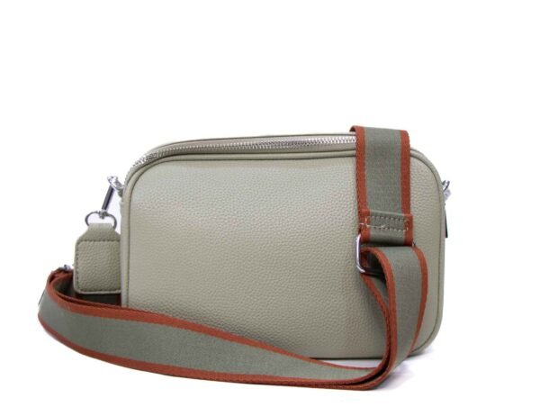 Sac bandoulière " Elisa Bag " effet arrondi à 4 compartiments - Vert Pastel – Image 7