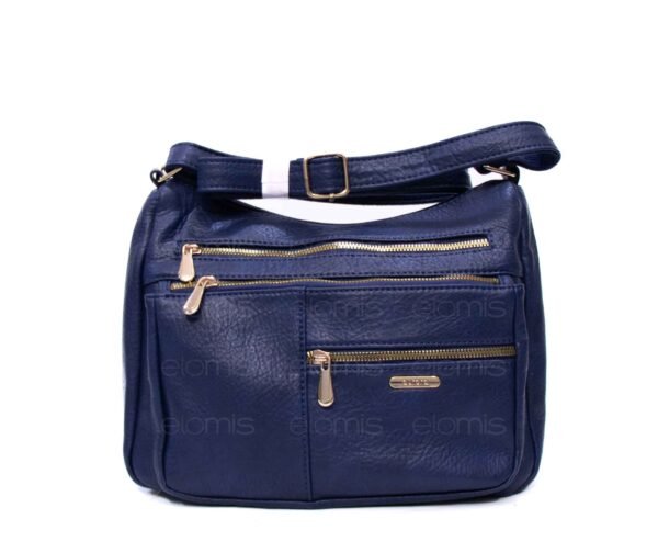 Grand sac bandoulière " Aurora Bolsos " à 5 compartiments  – Bleu foncé