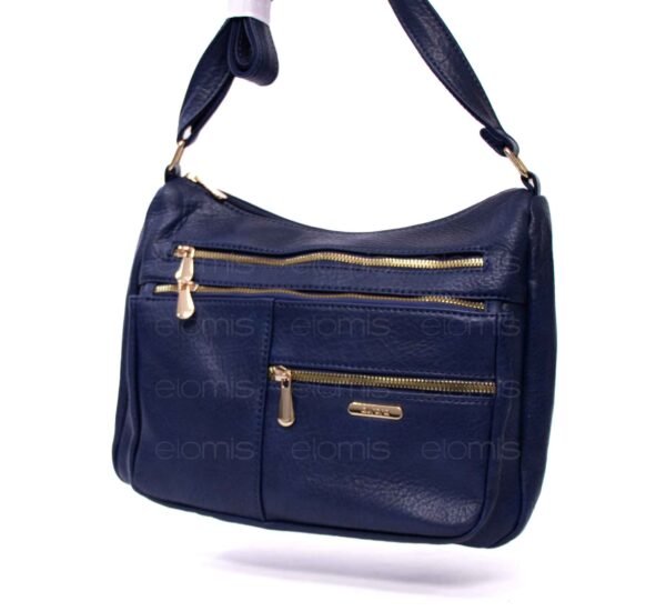 Grand sac bandoulière " Aurora Bolsos " à 5 compartiments  – Bleu foncé – Image 2
