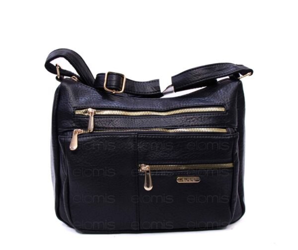 Grand sac bandoulière " Aurora Bolsos " à 5 compartiments  – Noir