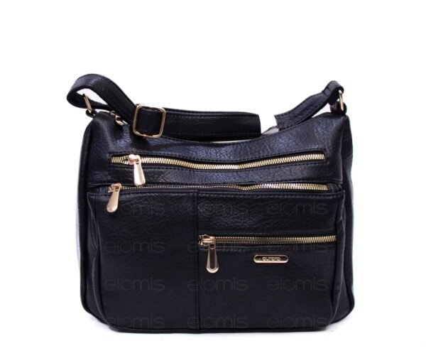 Grand sac bandoulière " Aurora Bolsos " à 5 compartiments  – Noir – Image 4