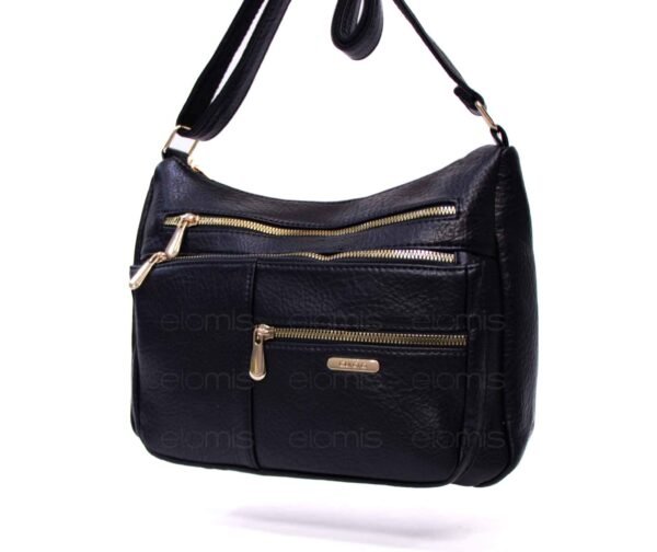 Grand sac bandoulière " Aurora Bolsos " à 5 compartiments  – Noir – Image 3