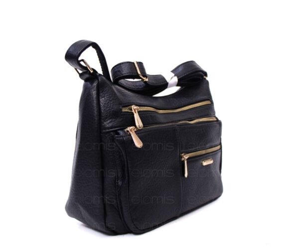 Grand sac bandoulière " Aurora Bolsos " à 5 compartiments  – Noir – Image 2