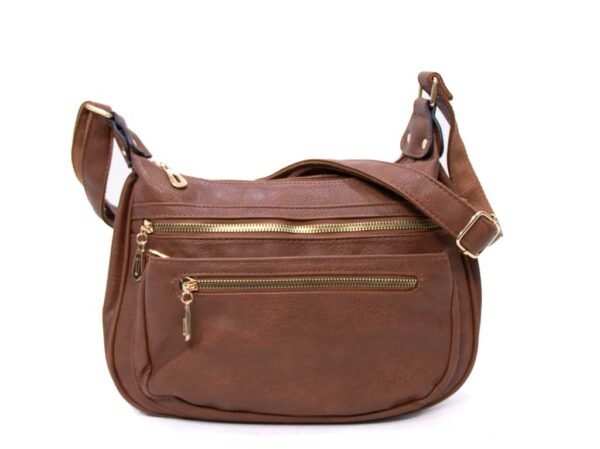 Sac bandoulière " parrot king " à 6 compartiments - Marron – Image 4