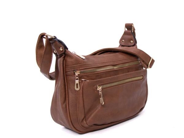 Sac bandoulière " parrot king " à 6 compartiments - Marron – Image 7