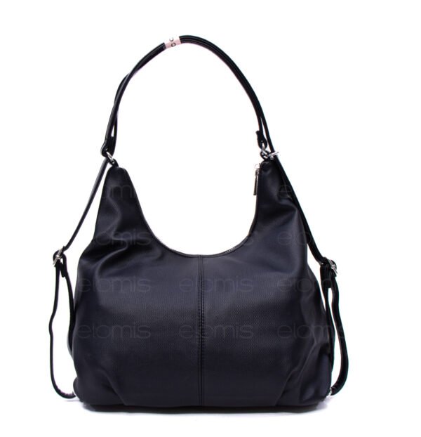 Sac bandoulière " BAGCO" qui se transforme en sac à dos - Noir – Image 7