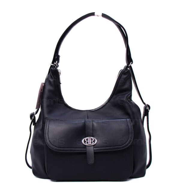 Sac bandoulière " BAGCO" qui se transforme en sac à dos - Noir