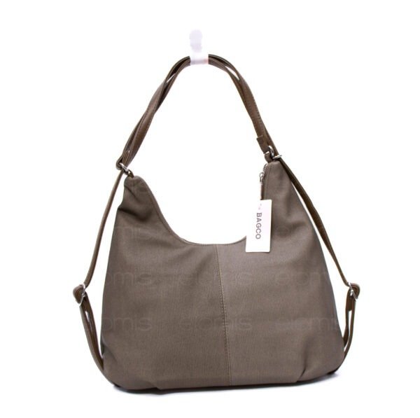 Sac bandoulière " BAGCO" qui se transforme en sac à dos - Vert kaki – Image 7
